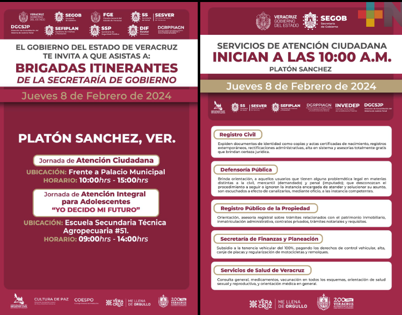 Brigadas Itinerantes del Registro Civil trabajarán este jueves en Platón Sánchez